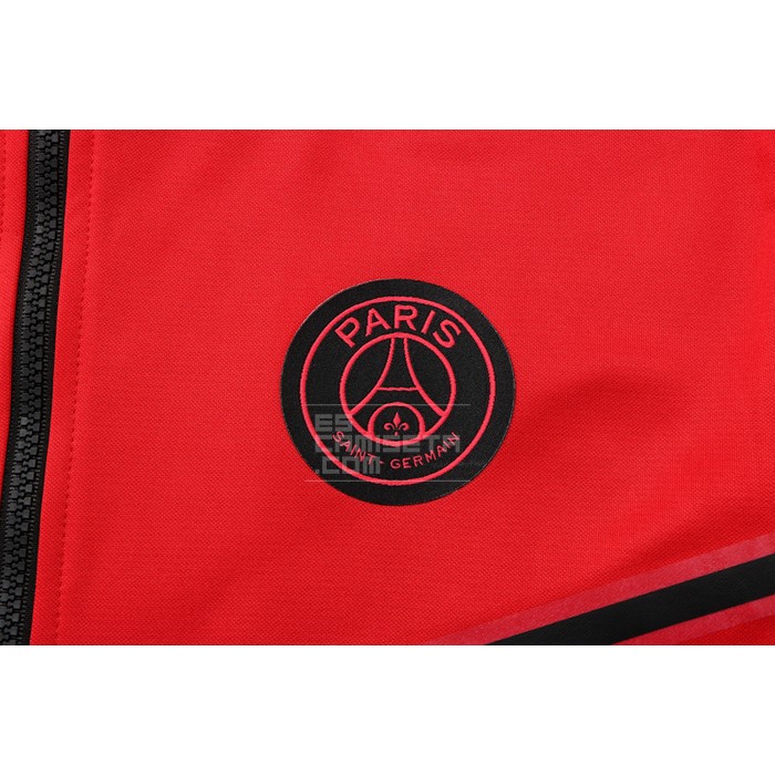 Chandal con Capucha del Paris Saint-Germain 22-23 Rojo - Haga un click en la imagen para cerrar